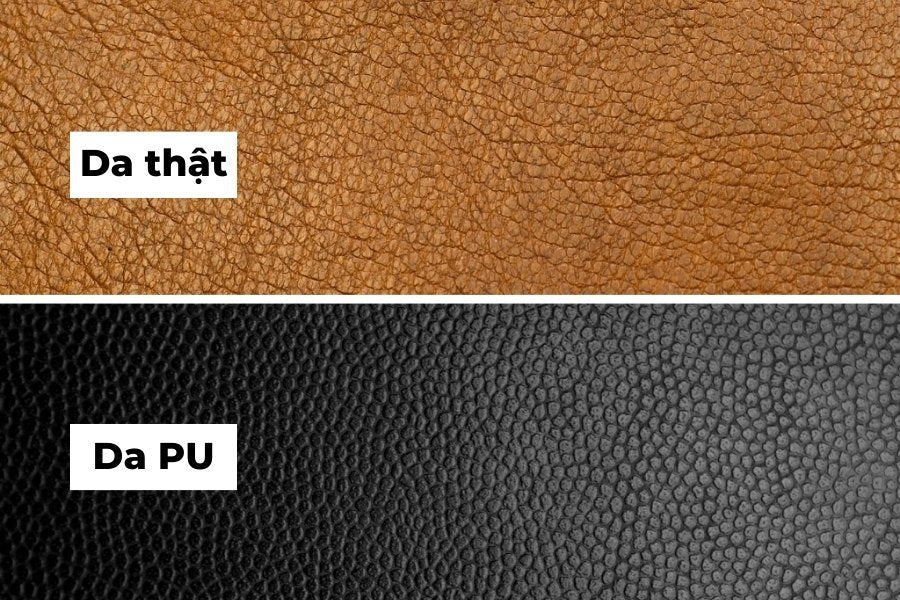Phân biệt da thật và da PU
