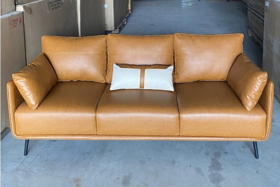 Sofa da PU tone màu nâu