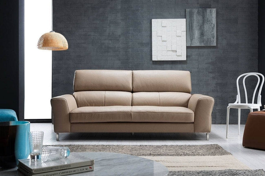Sofa văng da 2 chỗ tựa liền DELIA
