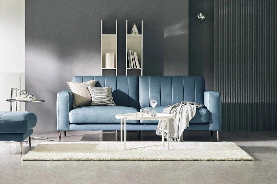 Sofa văng da 2 chỗ tựa liền DONA