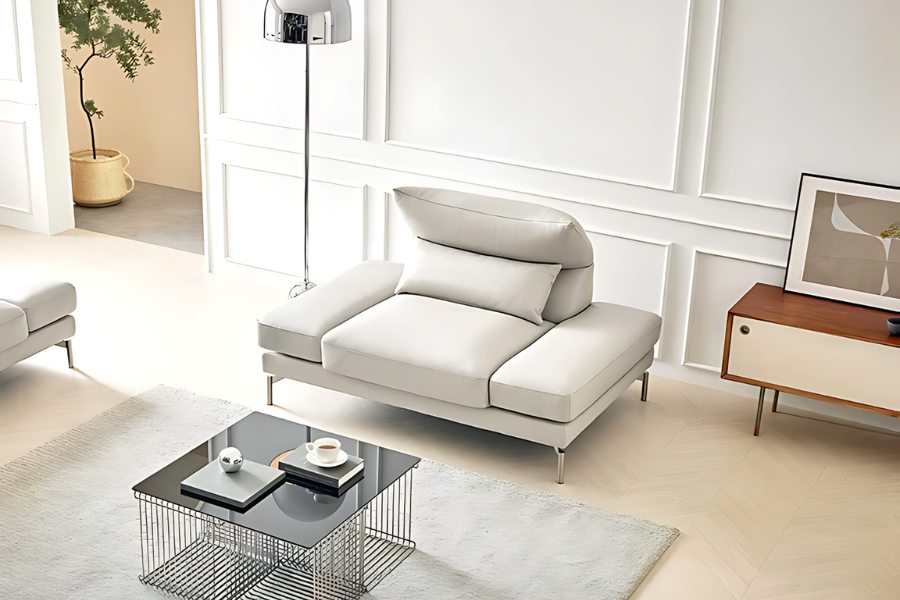 Sofa đơn da hiện đại NEVIS