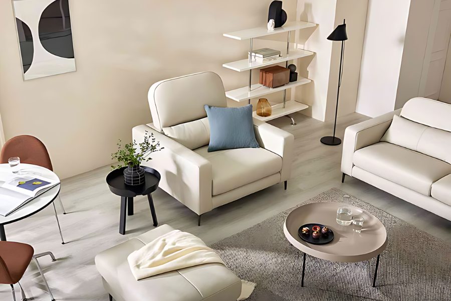 Sofa đơn da hiện đại SERENITY