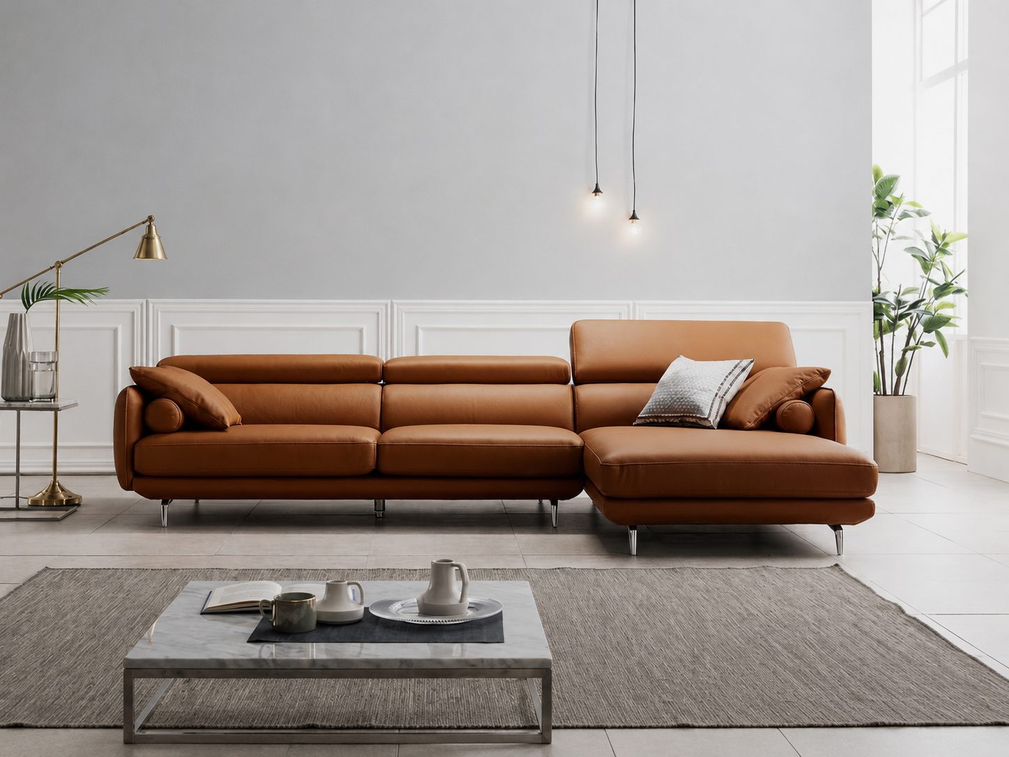 Kích thước ghế sofa chữ L tiêu chuẩn phổ biến nhất hiện nay
