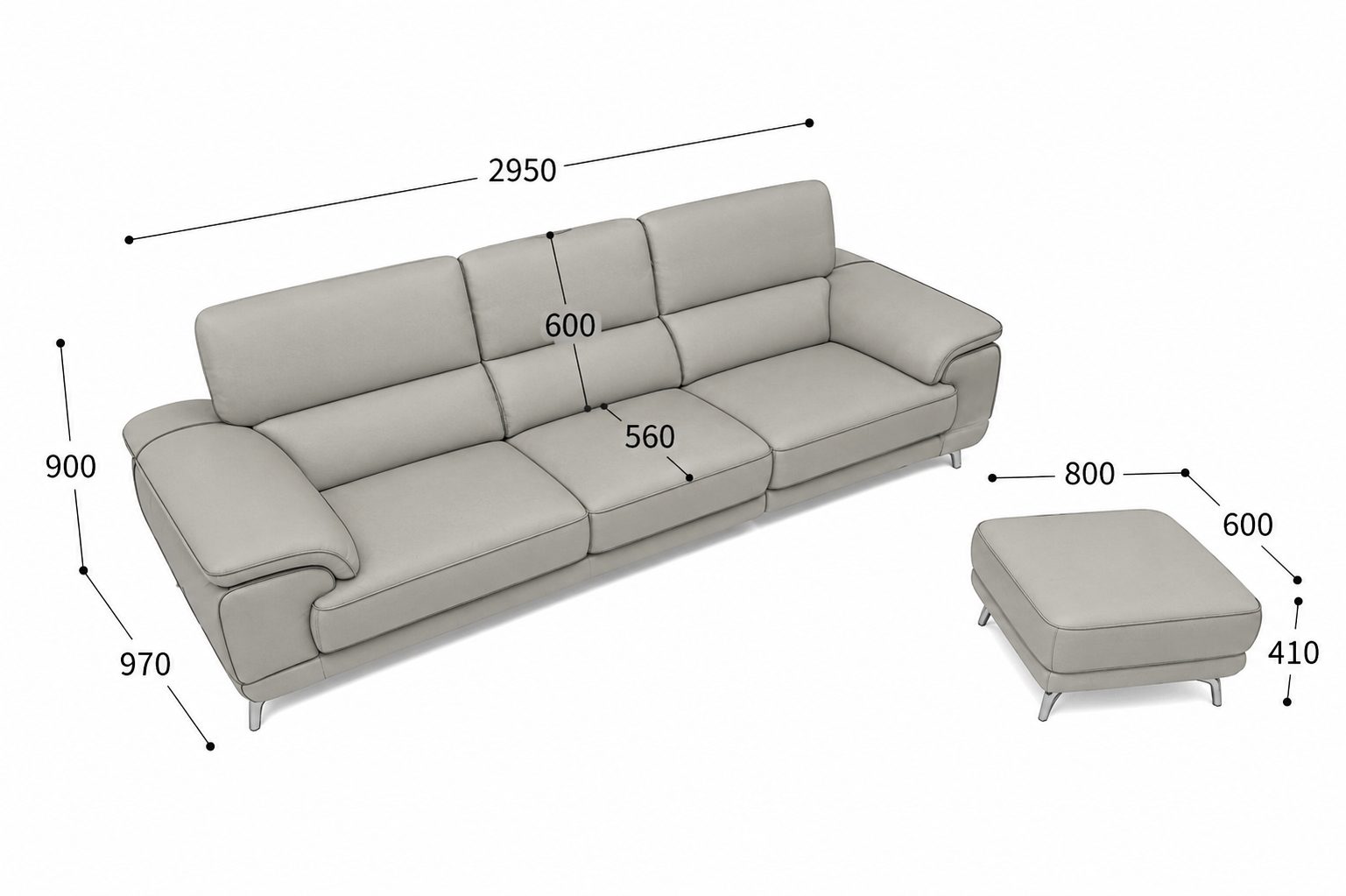 Kích thước ghế sofa tiêu chuẩn hiện nay là bao nhiêu?