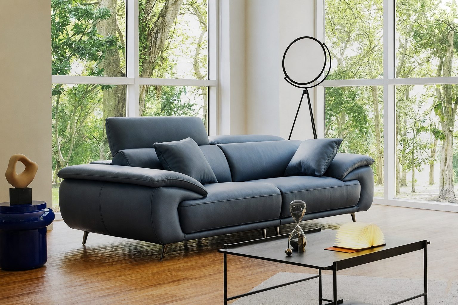 Top 30+ mẫu ghế sofa màu xanh dương sang trọng cho phòng khách